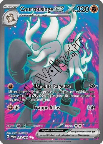 Carte Pokémon Courrousinge ex  n°242 de la série Évolutions à Paldea