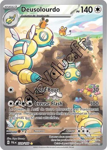Carte Pokémon Deusolourdo  n°229 de la série Évolutions à Paldea