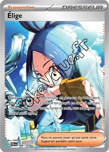Carte Pokémon Élige n°266 de la série Évolutions à Paldea
