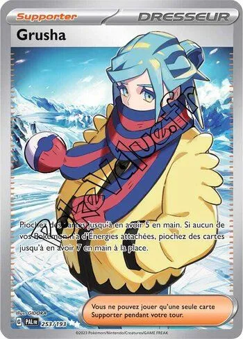 Carte Pokémon Grusha n°253 de la série Évolutions à Paldea