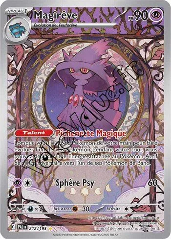 Carte Pokémon Magirêve  n°212 de la série Évolutions à Paldea