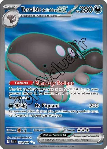 Carte Pokémon Terraiste de Paldea ex  n°244 de la série Évolutions à Paldea