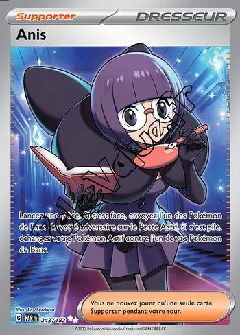 Carte Pokémon Anis n°243 de la série Faille Paradoxe