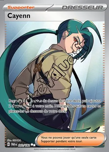 Carte Pokémon Cayenn n°241 de la série Faille Paradoxe