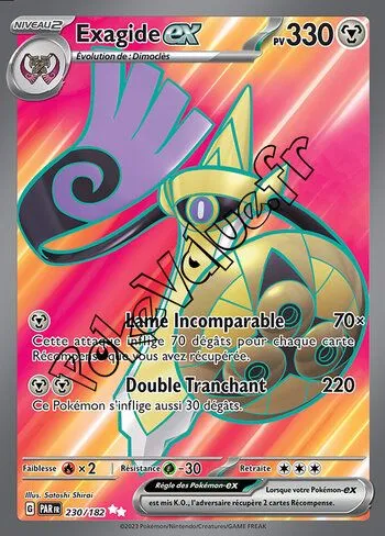Carte Pokémon Exagide ex  n°230 de la série Faille Paradoxe
