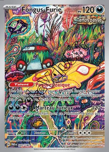 Carte Pokémon Fongus-Furie  n°207 de la série Faille Paradoxe