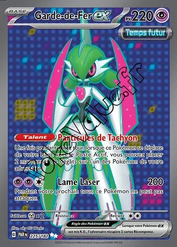 Carte Pokémon Garde-de-Fer ex  n°225 de la série Faille Paradoxe
