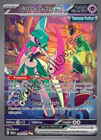 Carte Pokémon Garde-de-Fer ex  n°249 de la série Faille Paradoxe