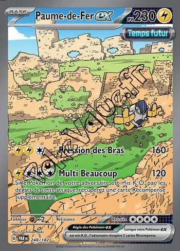 Carte Pokémon Paume-de-Fer ex  n°248 de la série Faille Paradoxe