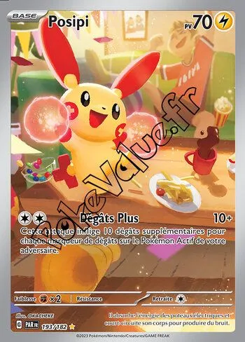 Carte Pokémon Posipi  n°193 de la série Faille Paradoxe