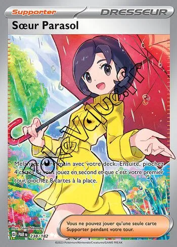 Carte Pokémon Sœur Parasol n°238 de la série Faille Paradoxe