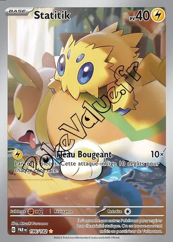 Carte Pokémon Statitik  n°196 de la série Faille Paradoxe