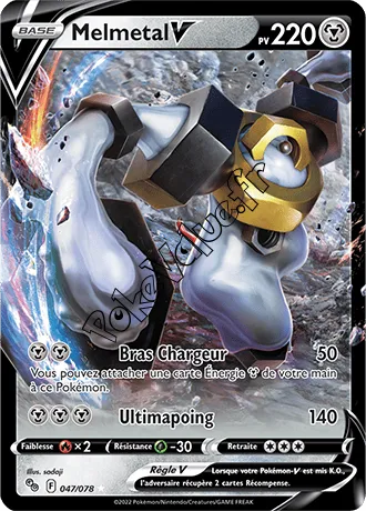 Carte Pokémon Melmetal V  n°047 de la série Pokémon GO