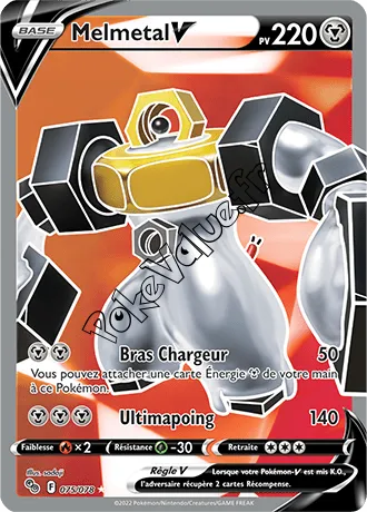 Carte Pokémon Melmetal V  n°075 de la série Pokémon GO