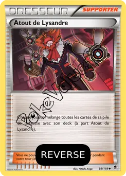 Carte Pokémon Atout de Lysandre Reverse n°99 de la série Vigueur Spectrale