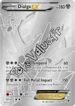 Carte Pokémon Dialga EX  n°122 de la série Vigueur Spectrale