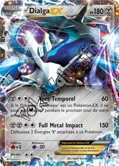 Carte Pokémon Dialga EX  n°62 de la série Vigueur Spectrale