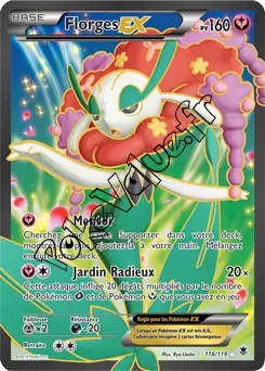 Carte Pokémon Florges EX  n°116 de la série Vigueur Spectrale