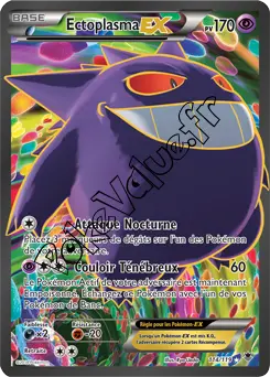 Carte Pokémon Gengar EX  n°114 de la série Vigueur Spectrale