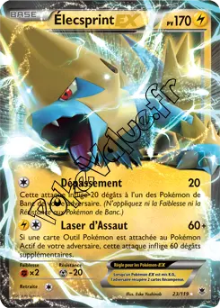 Carte Pokémon Manectric EX  n°23 de la série Vigueur Spectrale