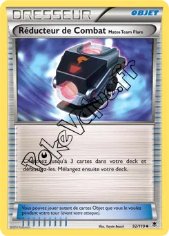 Carte Pokémon Réducteur de Combat Matos Team Flare n°92 de la série Vigueur Spectrale