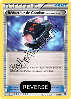 Carte Pokémon Réducteur de Combat Matos Team Flare Reverse n°92 de la série Vigueur Spectrale