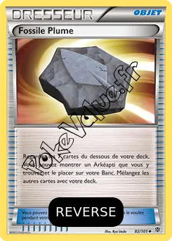 Carte Pokémon Fossile Plume Reverse n°82 de la série Explosion Plasma