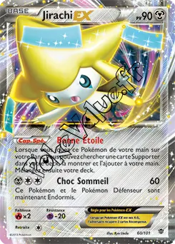 Carte Pokémon Jirachi EX  n°60 de la série Explosion Plasma
