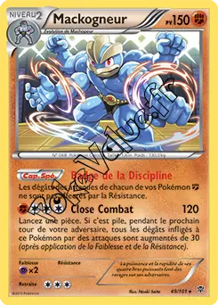 Carte Pokémon Mackogneur n°49 de la série Explosion Plasma