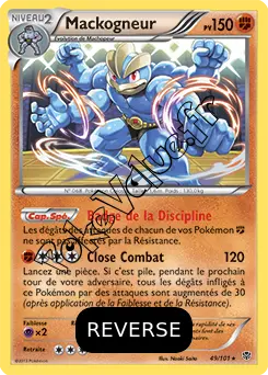 Carte Pokémon Mackogneur Reverse n°49 de la série Explosion Plasma