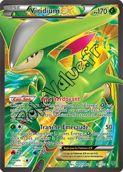 Carte Pokémon Viridium EX n°96 de la série Explosion Plasma