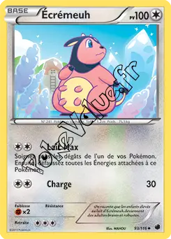 Carte Pokémon Écrémeuh n°93 de la série Glaciation Plasma