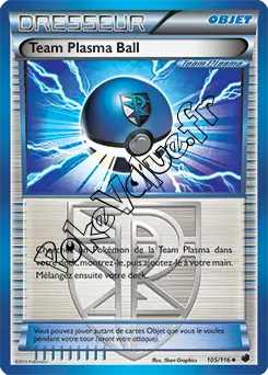 Carte Pokémon Team Plasma Ball n°105 de la série Glaciation Plasma