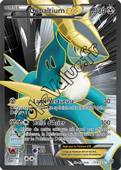 Carte Pokémon Cobaltium EX n°133 de la série Tempête Plasma