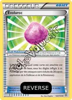 Carte Pokémon Évoluroc Reverse n°122 de la série Tempête Plasma