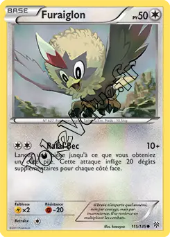 Carte Pokémon Furaiglon n°115 de la série Tempête Plasma