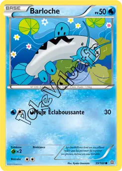 Carte Pokémon Barboach  n°39 de la série Primo Choc
