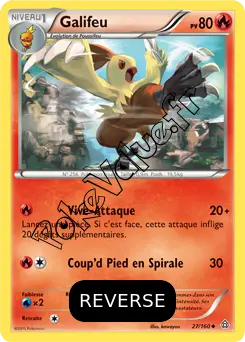 Carte Pokémon Combusken  Reverse n°27 de la série Primo Choc