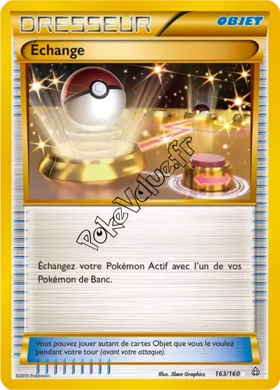 Carte Pokémon Échange  n°163 de la série Primo Choc