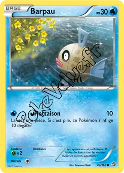 Carte Pokémon Feebas  n°43 de la série Primo Choc