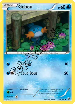 Carte Pokémon Gobou  n°33 de la série Primo Choc