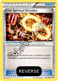 Carte Pokémon Lien Spirituel Groudon Reverse n°131 de la série Primo Choc