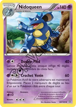 Carte Pokémon Nidoqueen  n°68 de la série Primo Choc