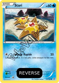 Carte Pokémon Staryu  Reverse n°32 de la série Primo Choc