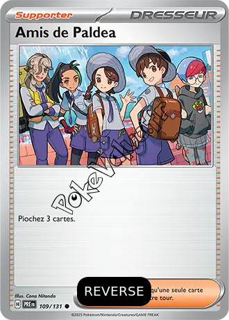 Carte Pokémon Amis de Paldea Reverse n°109 de la série Évolutions Prismatiques