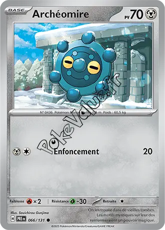 Carte Pokémon Archéomire n°066 de la série Évolutions Prismatiques