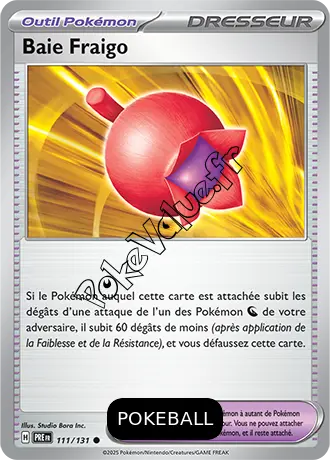Carte Pokémon Baie Fraigo Pokeball n°111 de la série Évolutions Prismatiques