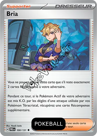 Carte Pokémon Bria Pokeball n°100 de la série Évolutions Prismatiques