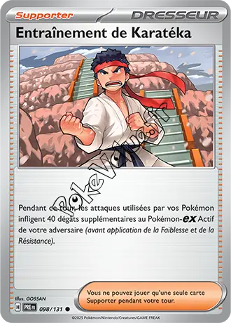 Carte Pokémon Entraînement de Karatéka n°098 de la série Évolutions Prismatiques