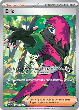 Carte Pokémon Erio n°133 de la série Évolutions Prismatiques